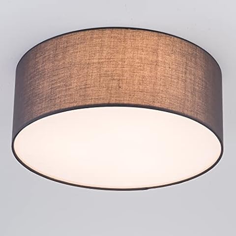HARPER LIVING Grey Fabric Ceiling Light Cover