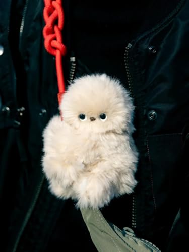 Image of JB'S LAND Cute Owl Plush Toy for Backpack & Handbag Decoration with Singing & Head-Turning Action - Soft Furry Stuffed Owl Hanging Pendant for Kids Room Decor Birthday Gift (White)