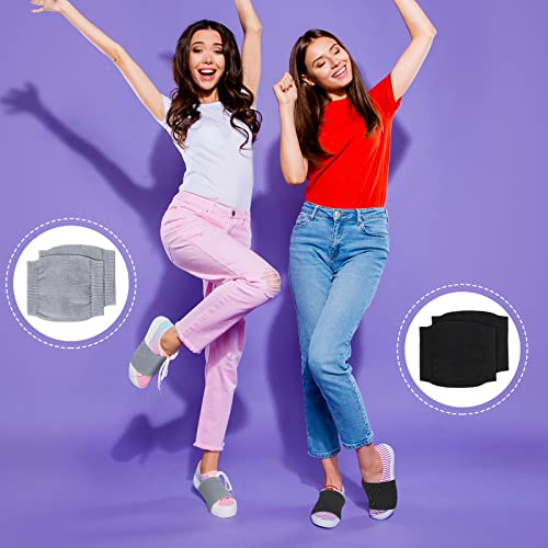 Eurzom Dance Socks Shoe Socks Smooth Floors Dance Shoe Covers Ballet Dance Socks Over Sneakers Shoe Sliders For Smooth Wood Floor (Black And Gray, 8 Pairs) #TOP4