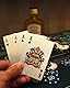 YIMINGOUFEI Luxus-Pokerkarten, 54 Karten, silberfarben, wasserfest, holografisches Muster, Premium-Finish