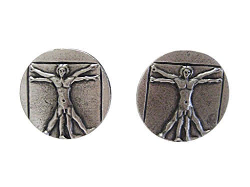 Mancuernas Leonardo Da Vinci Tonos Plata Kiola miniatura 1