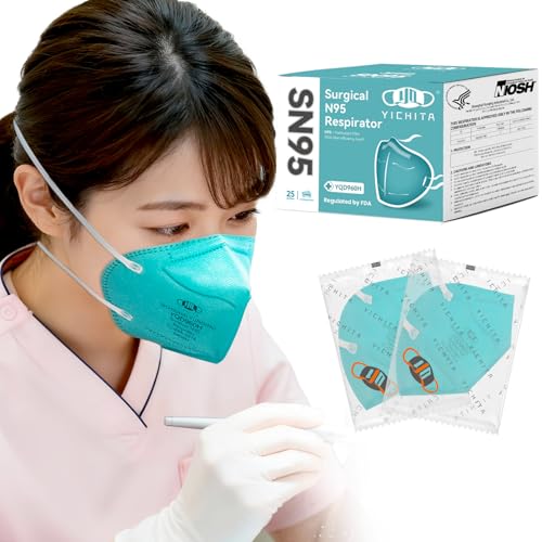 Amazon.co.jp: [YQ YICHITA] Surgical N95マスク 25枚 米国NIOSH承認