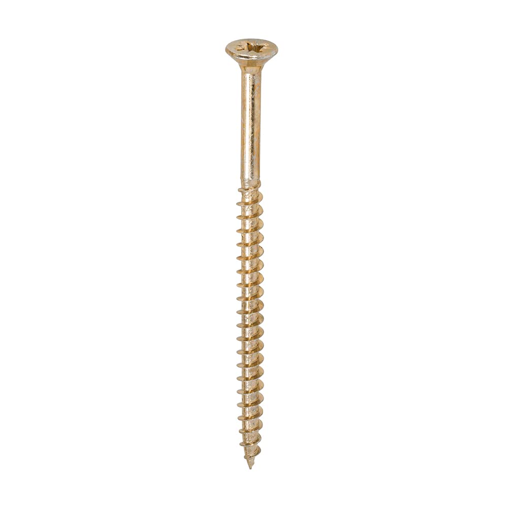Timco Yellow 60100Soloc Solo Chipboard & Woodscrews - Pz - Double Countersunk - 6.0 X 100 Box 100