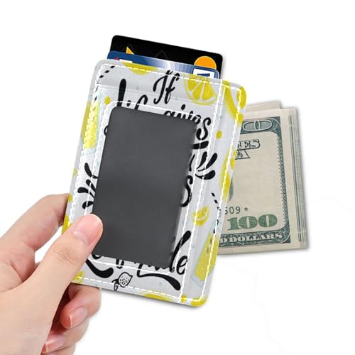 Slim Minimalist Wallet, Front Pocket RFID Blocking Leather Credit Card Holder4