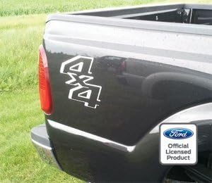Miniatura 10 de Decal Mods Calcomanías adhesivas 4x4 para Ford F250 F350 Super Duty (2011-2016) - CW (blanco) (juego de 2) SJ1H2