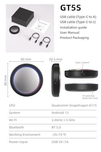 Image of Picasso Wireless CarPlay and Android Box for Car with Android 13, 4GB RAM, 64GB ROM | YouTube, Netflix, SIM Slot, Split Screen | Plug & Play Car Gadgets 2025, Car Accessories 2025