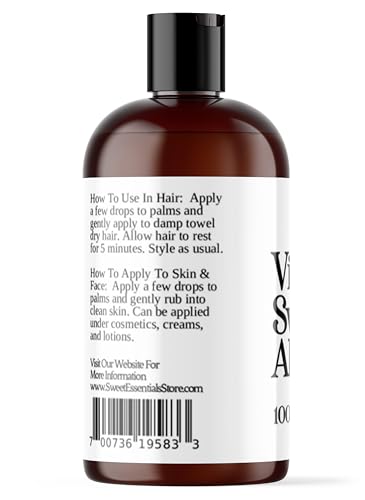 Organic Unrefined Sweet Almond Oil | 4oz Imported From Italy | 100% Pure | Cold Pressed | Hexane Free | Natural Moisturizer |Great For Hair, Skin & Nails | Carrier Oil | Great To Dilute Essential Oils