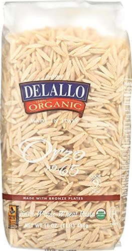 Delallo 100% Organic Orzo Pasta - 16 oz
