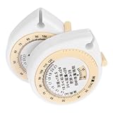 HOUDERCO 2個健康巻尺 軽量 自動伸縮ソフトテープ ボディ測定用 双面デザイ