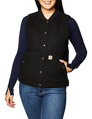 Carhartt Women's Rugged Flex Relaxed Fit Canvas Insulated Rib Collar Vest