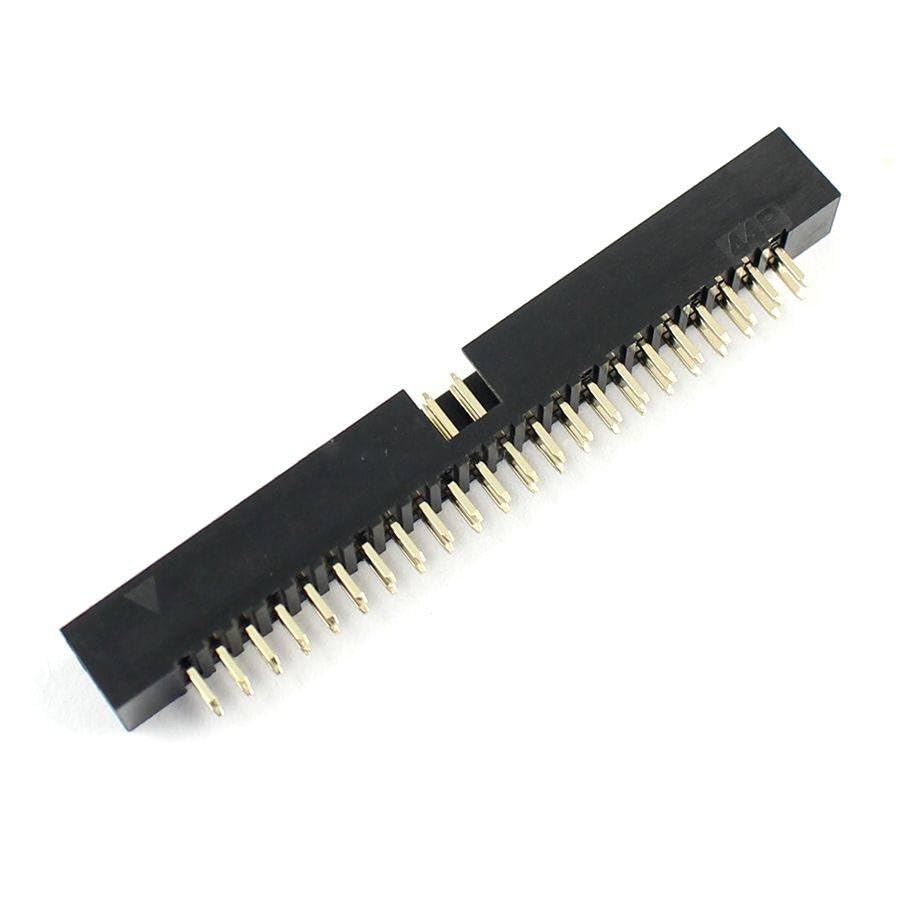 Generic 100 Pcs 2mm 2x22 Pin 44 Pin Straight Male Shrouded PCB Box header IDC Socket