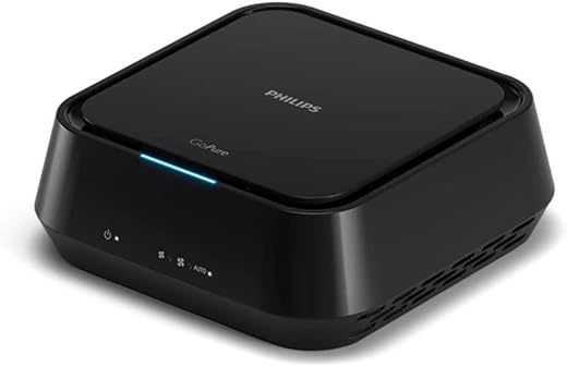 Philips GoPure 5211 Car Air Purifier (Black) With HEPA and HESA Fliter 3 Color AQI Indicator, Filter PM2.5, Toxic gases, NO2/SO2 fumes. Airmid…