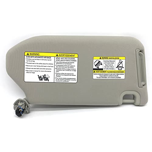 Ezzy Auto Gray Left Driver Side Sun Visor Compatible With Nissan Pathfinder Infiniti Qx60 Jx35 With Sunroof 96401-9Pb0A #TOP1