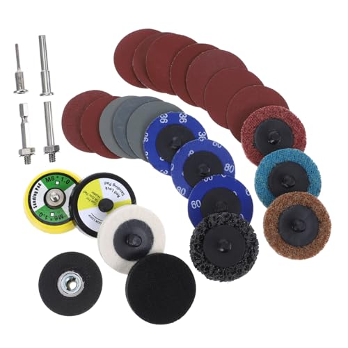 Abrasifs de 50 mm pour perceuse pour restaurer vos meubles et polir le métal avec efficacité