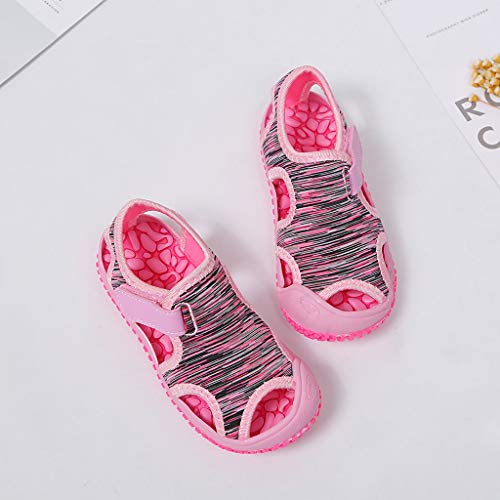 1 to 10Years Summer Child Kids Non-slip Outdoor Boys Sandals Beach Girls Baby Beach Shoes Children (Pink, 6.5 Toddler)3
