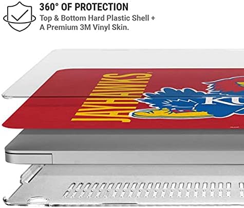 Skinit Case + Skin Compatible with MacBook Air 13in (2020) - Officially Licensed Jayhawks KU Design