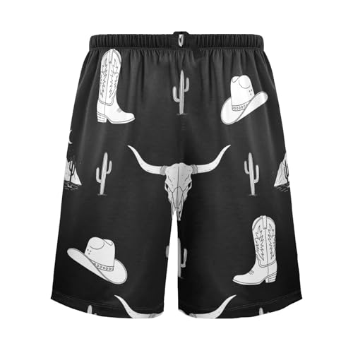 Summer Men's PJ Pajama Pants Bottoms,Soft Sleep Shorts Sleepwear with Pockets for Men Athletic Workout S-2XL2