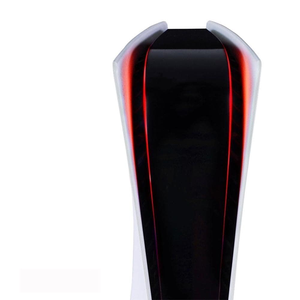 Red Light Bar LED Carbon Fiber Texture Sticker Self-Adhesive for PlayStation 5 Accessories