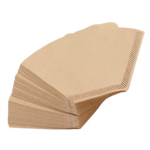 Fockety V Kael Filtro de café Filtro de Sabor Suave para Riego y Goteo de café, 100 Papel de Conteo para 1 a 2 Tazas de