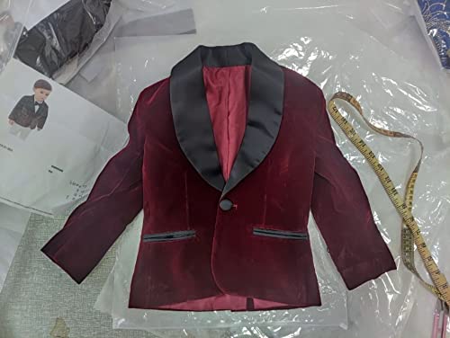 2025 Little Boy Velvet Toddler Blazers for Boy Children Kids Shawl Lapel Jacket STTZJK0014