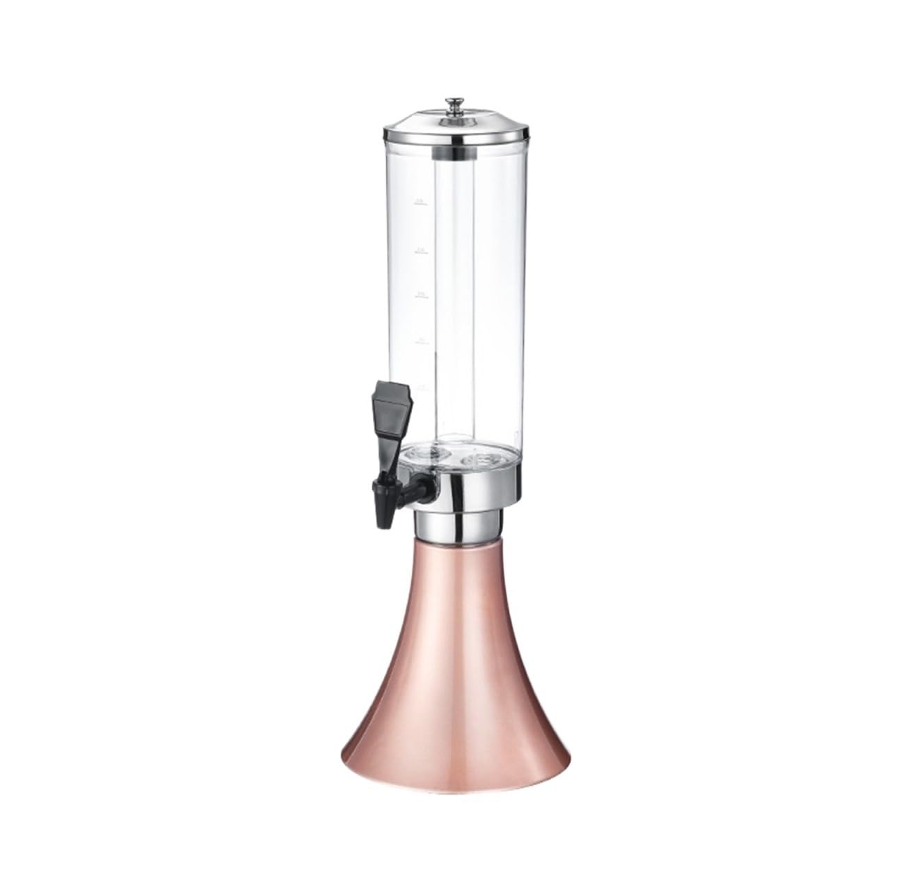 MYUYEE Beverage Dispenser,Juice 100Oz/3L Draft Beer Dispenser Tabletop Drink Dispensers For Party Drink Tower (Pink 22X61Cm)