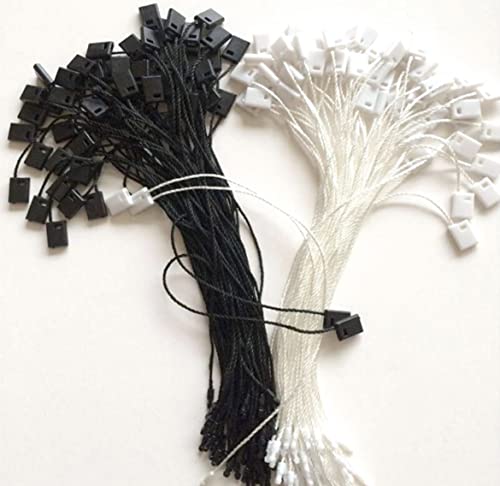 Image of Little Blooms Nylon Hang Tag Strings - 1000 pcs | Durable Loops for Garments, Clothing Labels (White)