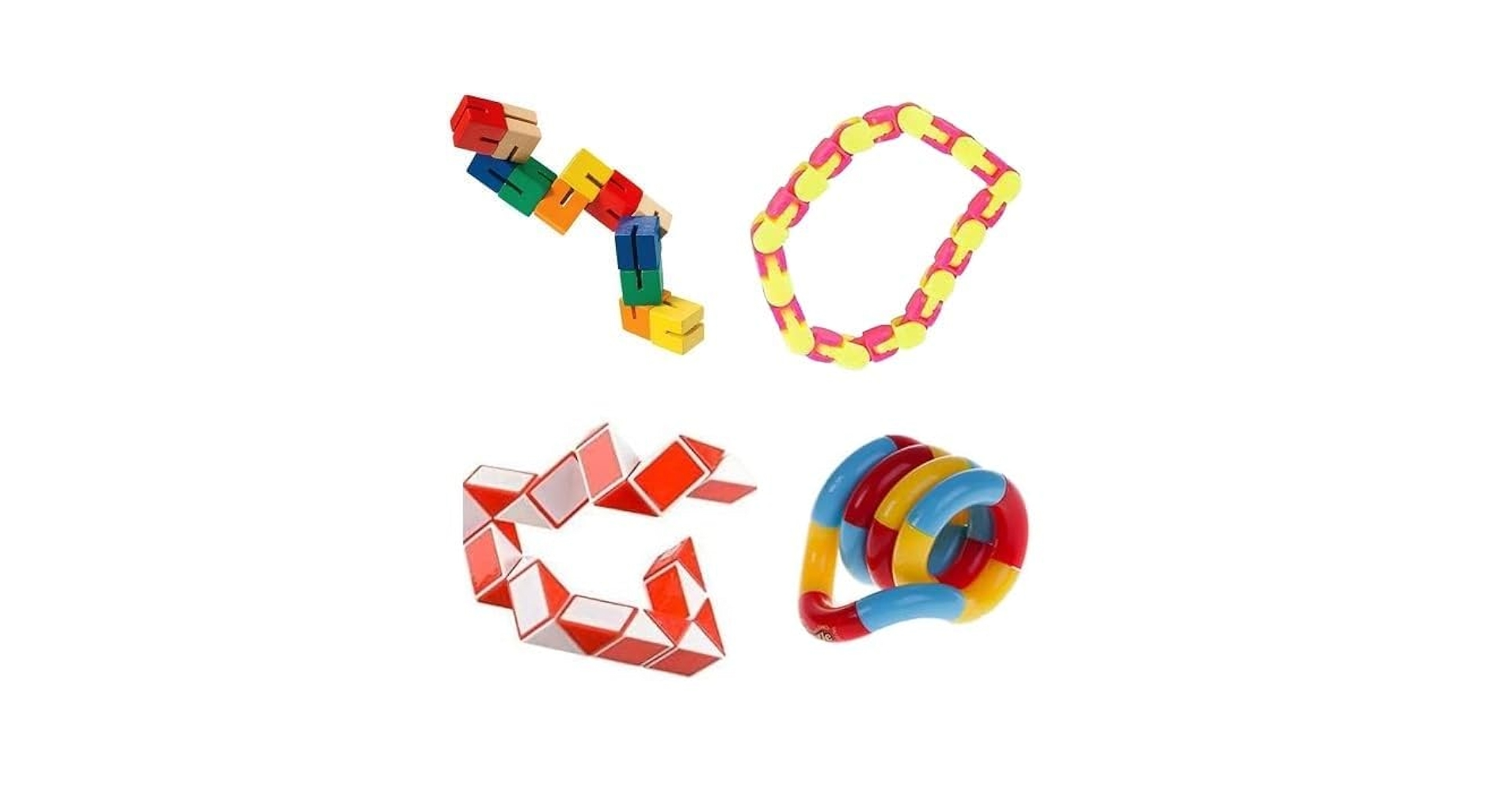 Amazon.com: Twisty Fidget Toy for Kids and Adults The 4 Pk
