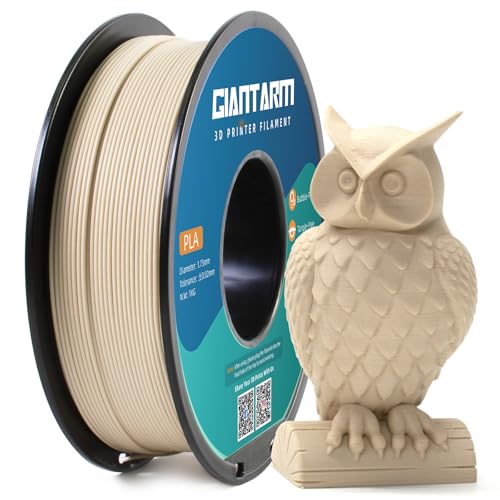 GIANTARM Wood Filament PLA,Wood PLA 3D Printer Filament,1.75mm Dimensional Accuracy +/-0.03mm,for Most...