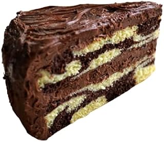 Chocolate Marble Cake Slice Fridge Magnet Polymer Clay Miniature Food Decor