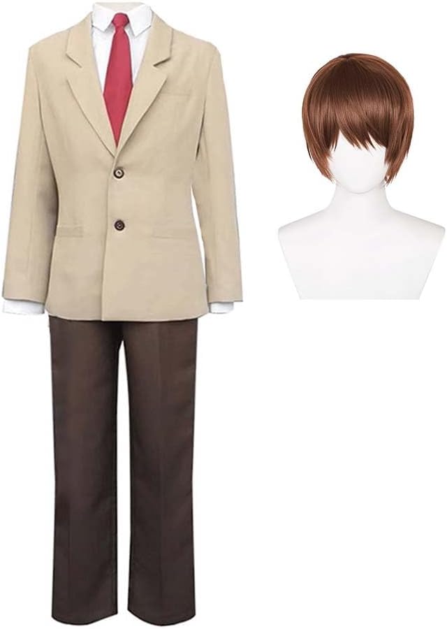 Death Note Cosplay Costume Light Yagami Cosplay School Uniform Suit Outfits Complete Set Role Play for Carnival Halloween Party