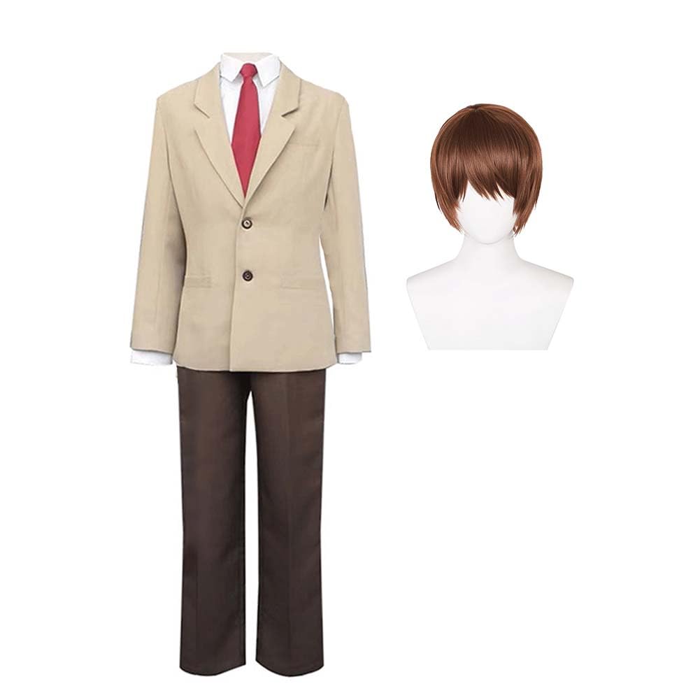 Death Note Cosplay Kostüm Light Yagami Cosplay Schuluniform Anzug Outfits Komplettes Set Rollenspiel für Karneval Halloween Party