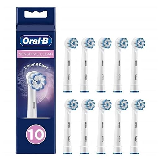 Braun Oral-B 4210201325840 Sensitive Clean tandborsthuvud med ultratunn borsteteknik för vår sanftaste rengöring, 10 stycken