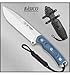 MIGUEL NIETO Nieto - 141-BB. Cuchillo Chaman Macro BÖHLER KATEX Azul. Herramienta para Caza, Pesca, Camping, Outdoor, Supervivencia y Bushcraft