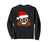 Poop Emoticon Santa Face Emoticon Matching Christmas Party Sweatshirt