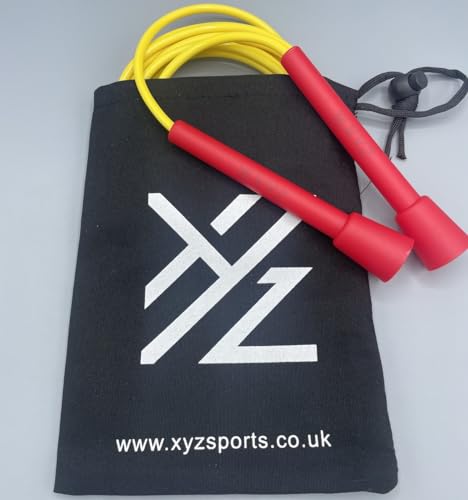 XYZ X3 10ft Adjustable Fitness Speed Rope - Cardio, Boxers, Boxing, Skipping, Speedrope, Martial Arts, MMA, Jump (Red/Yellow) - Image 4