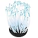 Artificial Sea Anemone Coral Vivid Plant for Aquarium Underwater Ornament Decor Fish Tank Garden Night Light(Blue)