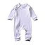 Z-long Sleeve Fall Romper White