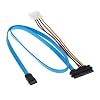 SAS Serial Attached SCSI SFF-8482 to SATA Cable HDD Hard Disk Drive Adapter Cord 70cm Connect SAS Controller to SATA Hard Drives