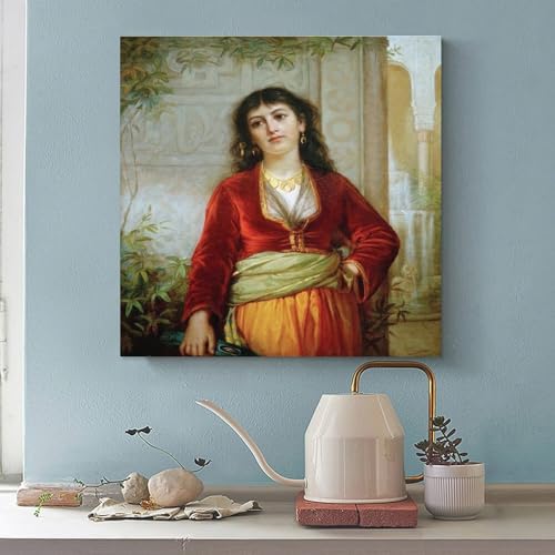 Toile John William Waterhouse Le Caire tableau salon 40x40 - 3