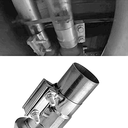 Image of Exhaust Band Clamps 3 inch Lap Joint 304 Stainless Steel Exhaust Pipe Muffler Band Clamp (3 Inch 4 Pack)