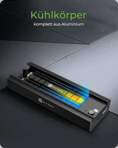 ICY BOX IB-180MC-C31 NVMe / SATA Dock USB 3.2 (Gen 2) Type-C, Werkzeuglos, Aluminium, schwarz