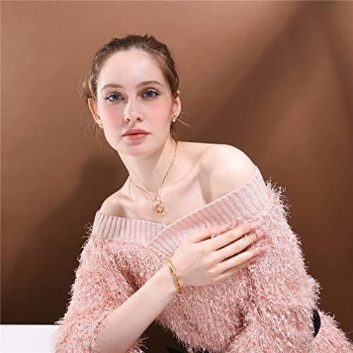 U7 Statement Islamic Jewelry 18K Gold Plated I Love You To The Moon And Back Crescent Moon Star Pendant Necklace #TOP4