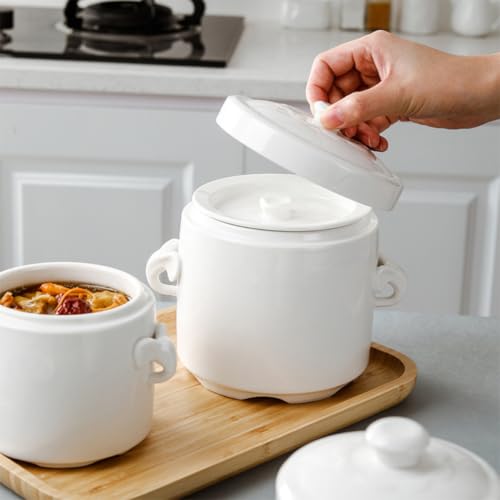 Cuenco de cerámica jojofuny de 620ml para evitar que la sopa se enfríe rápido 5