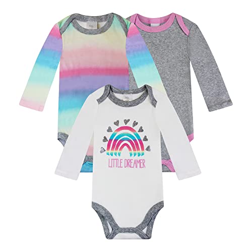 Image of BABY KISS 3-Pack Baby Bodysuit Infant Girls & Boys Newborn Baby Bodysuits