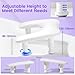 Big Arm Rest for Nails Tech: 2nd Generation U-Shaped Manicure Nail Arm Rest Stand Height Adjustable Armrest Microfiber PU Leather Hand Rest Pillow for Acrylic Nails (White)