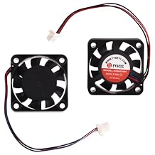 FYSETC MK4 Prusa Hotend Fan - XL MK4S 4010 Axial Replacement - Dual Ball Bearing Cooler 2-Pack DC Cooler 40x40x10mm 5V 3 Wires High Speed 3D Printer Extruder Hot End Cooling Radiator Right