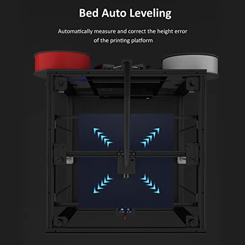 Fayya Z9V5 Pro Mk4 Upgraded 3D Printer With Adjustable Four Extruder Design Mix-Color Printing Auto Leveling Resume Printing Function Printing Size 300X300X400Mm Works With Pla/Aas/Pvc/Petg Etc. #TOP5