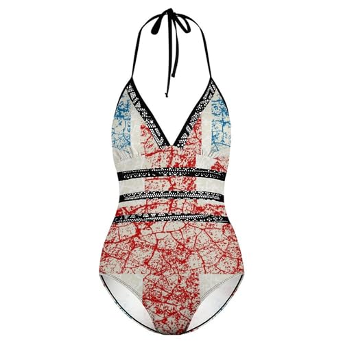 Monokini drapeau vintage pour vos vacances à la plage et séances de natation décontractées - 4