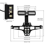 Windance-Motorcycle-License-Plate-BracketUniversal-Adjustable-Fender-Eliminator-Kit-CNC-Aluminum-Tail-Tidy-Holder-with-LED-Light