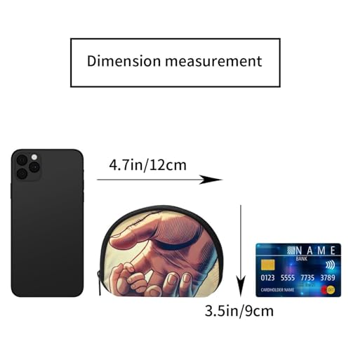 Portable Coin Purse Grandparents-Love Mini Zippered Money Pouch Card Holder2